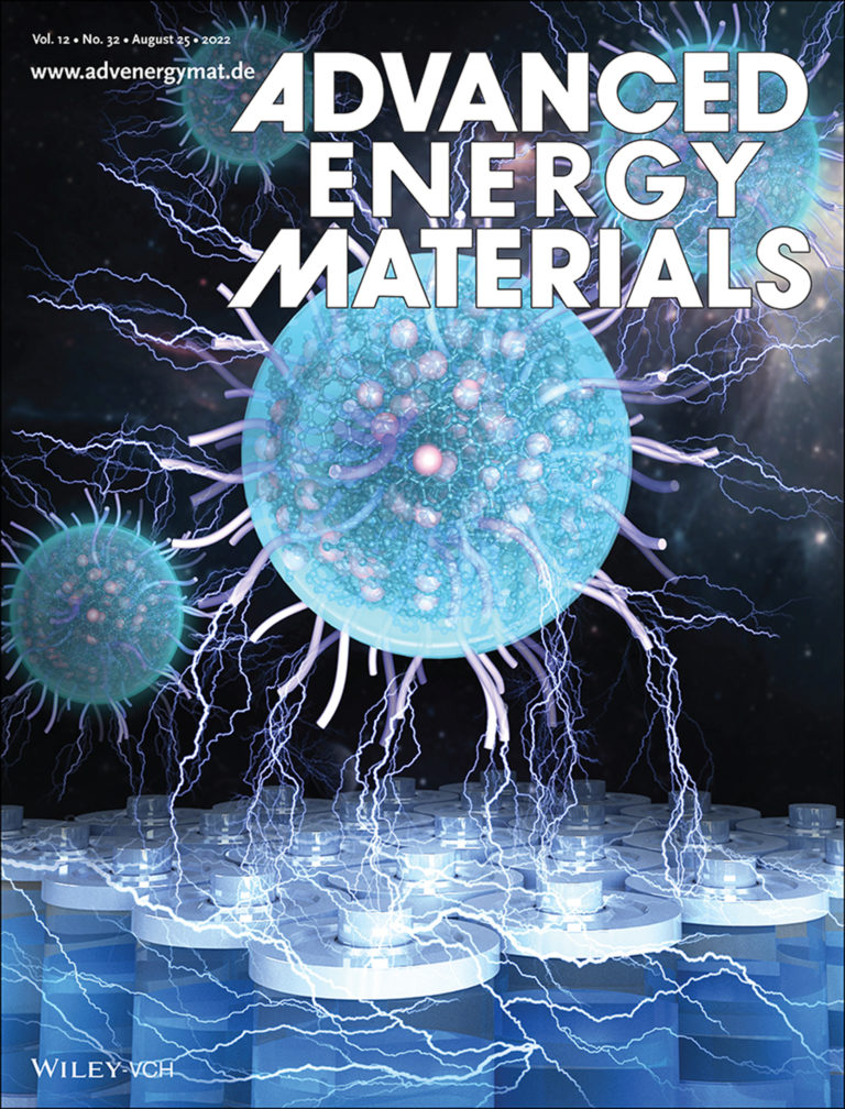 Saman Hosseinpour and Wolfgang Peukert’s publication on Lithium-Ion Batteries is featured on the back cover of ADVANCED ENERGY MATERIALS
