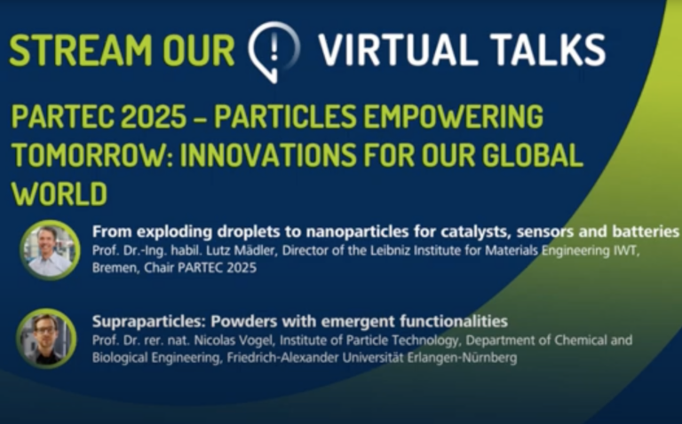 Online talk of Prof. Vogel – Supraparticles: Powders with emergent functionalities