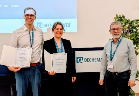 Towards entry "Shaping the Future of Interfaces: LFG researchers win awards at the DECHEMA annual working group meeting"